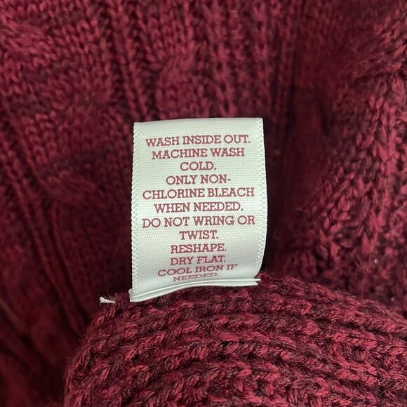 SO Sonoma Maroon Perfect Pullover Fitted Crew Neck Sweater Size XS - Picture 5 of 5